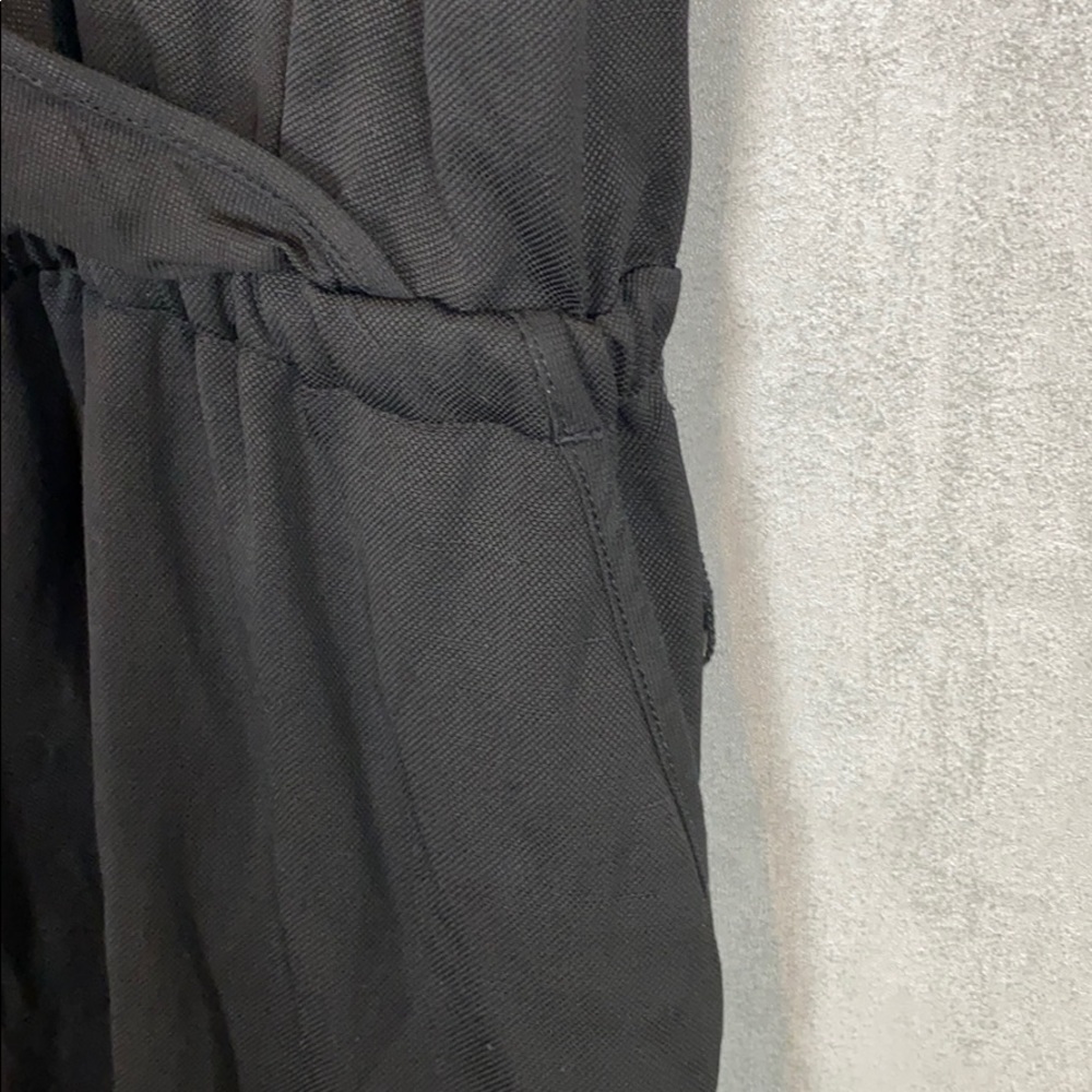 Loft surplice front black jumpsuit - Picture 9 of 12